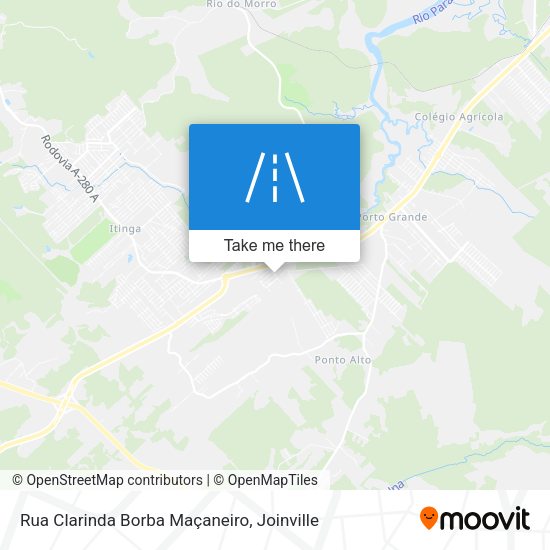 Rua Clarinda Borba Maçaneiro map