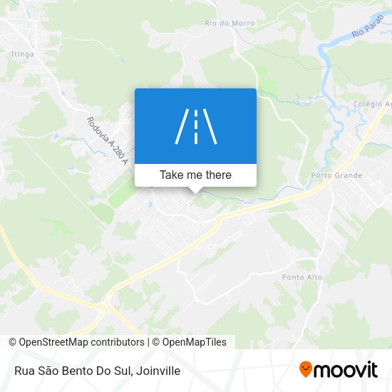 Rua São Bento Do Sul map