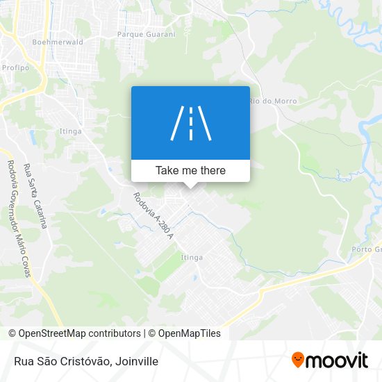 Rua São Cristóvão map