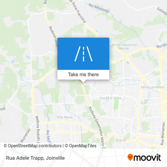 Rua Adele Trapp map