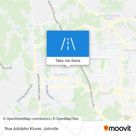 Rua Adolpho Kluver map