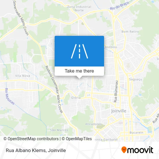 Rua Albano Klems map
