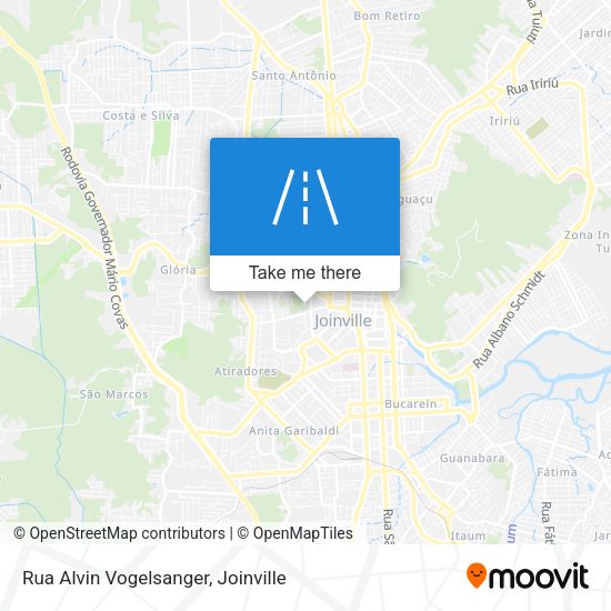 Rua Alvin Vogelsanger map