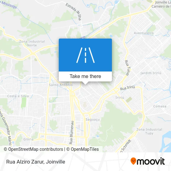 Rua Alziro Zarur map