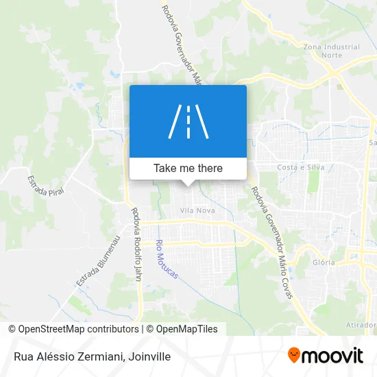 Rua Aléssio Zermiani map