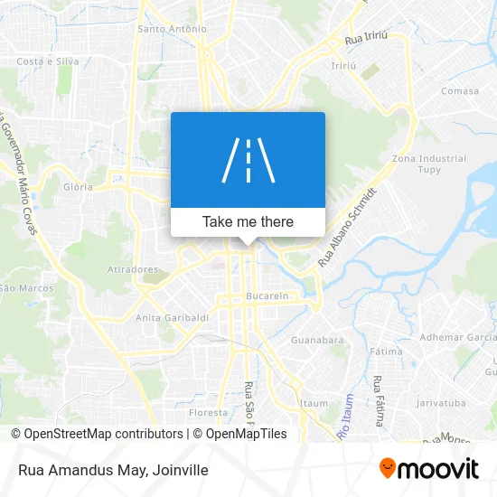 Rua Amandus May map