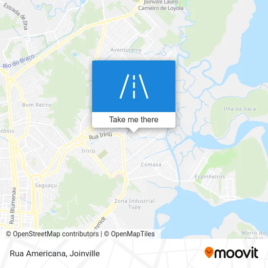 Rua Americana map