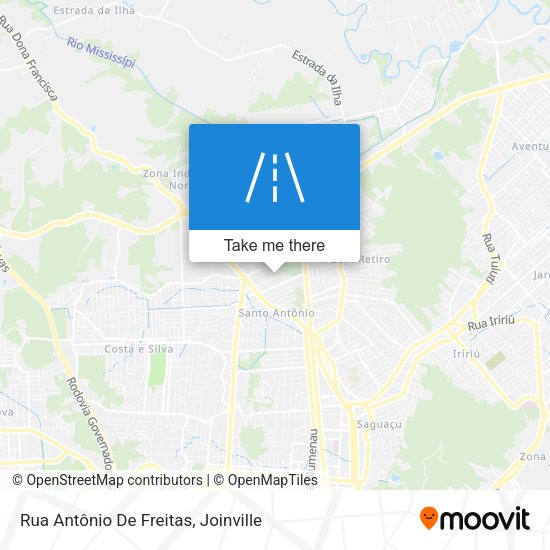 Rua Antônio De Freitas map