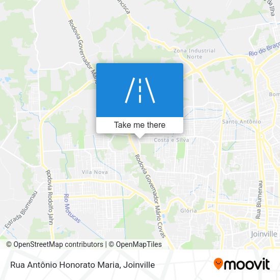 Rua Antônio Honorato Maria map