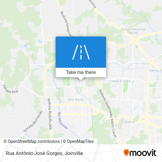 Rua Antônio José Gorges map