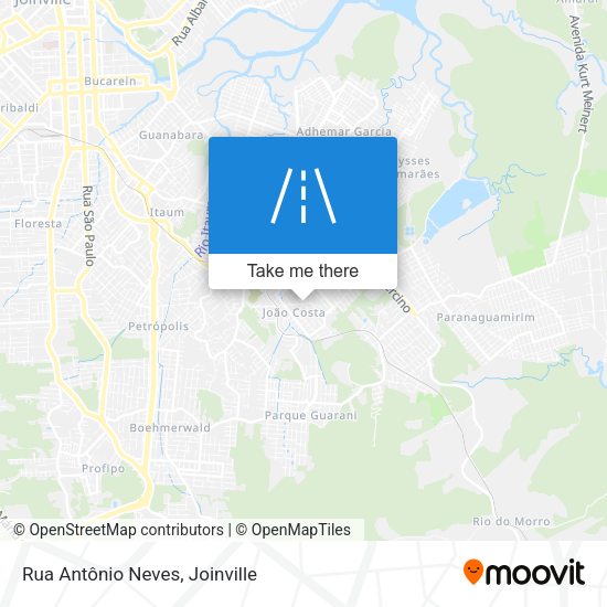 Rua Antônio Neves map
