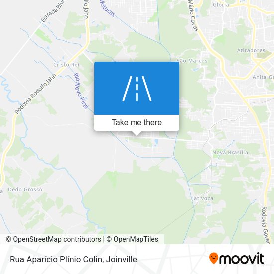 Rua Aparício Plínio Colin map
