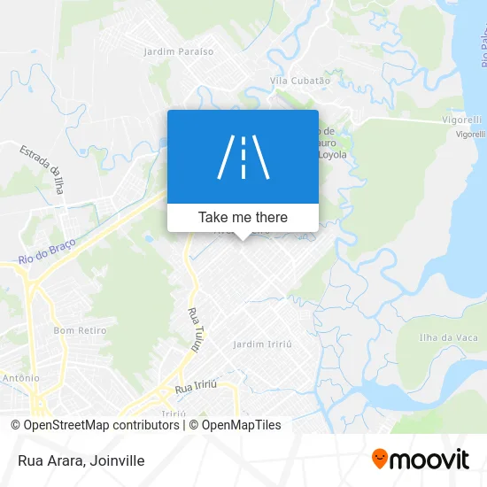 Rua Arara map
