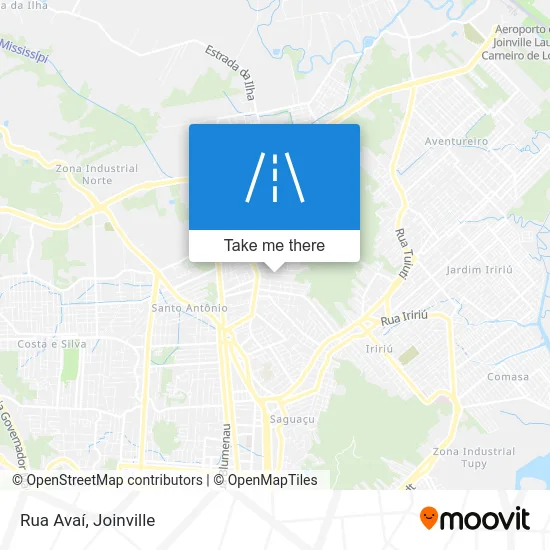 Rua Avaí map