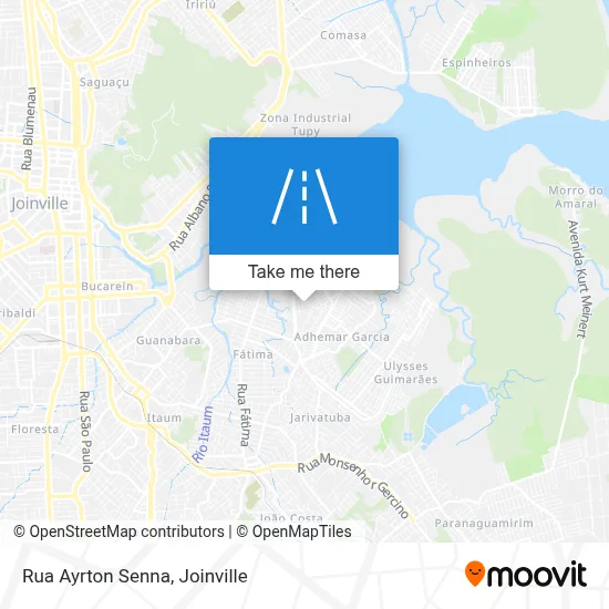 Rua Ayrton Senna map