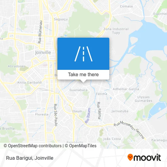 Rua Barigui map