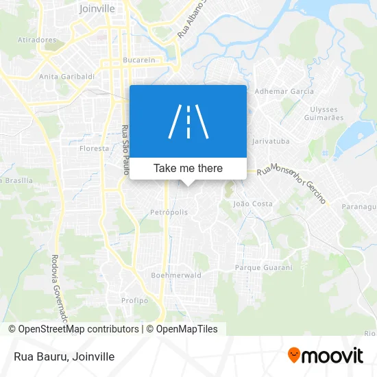 Rua Bauru map