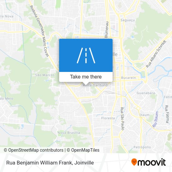 Rua Benjamin William Frank map