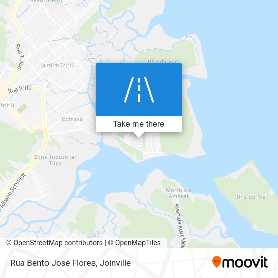Rua Bento José Flores map