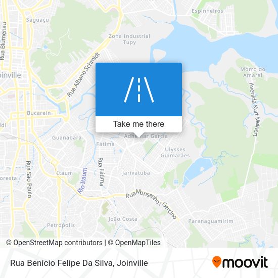 Rua Benício Felipe Da Silva map
