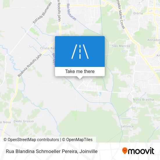 Rua Blandina Schmoeller Pereira map