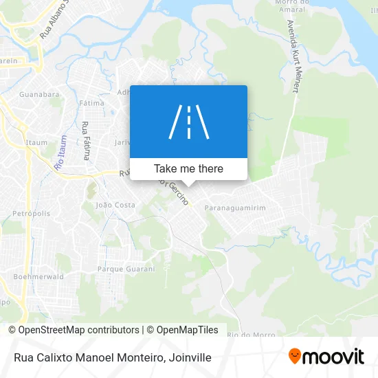 Rua Calixto Manoel Monteiro map