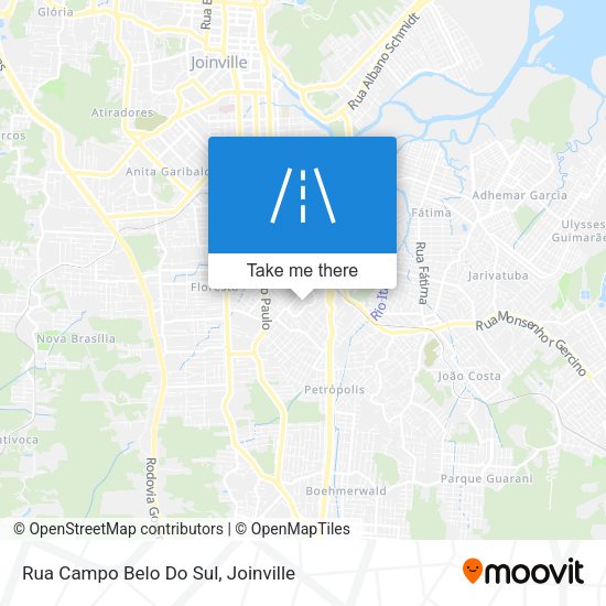 Rua Campo Belo Do Sul map