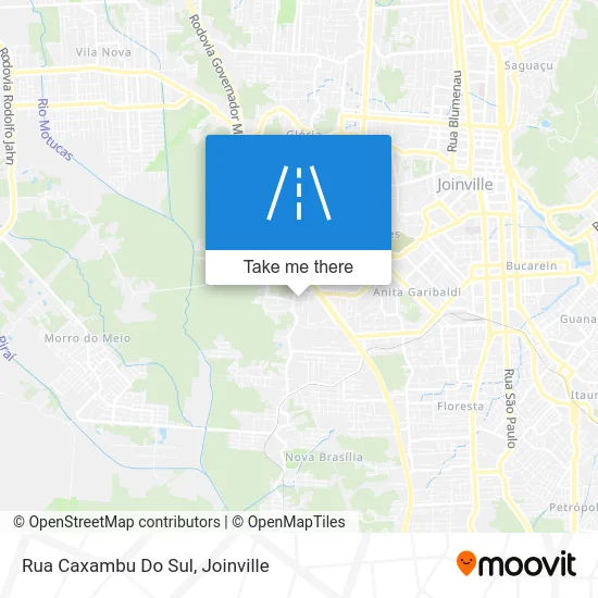 Rua Caxambu Do Sul map