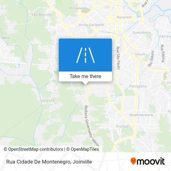 Rua Cidade De Montenegro map