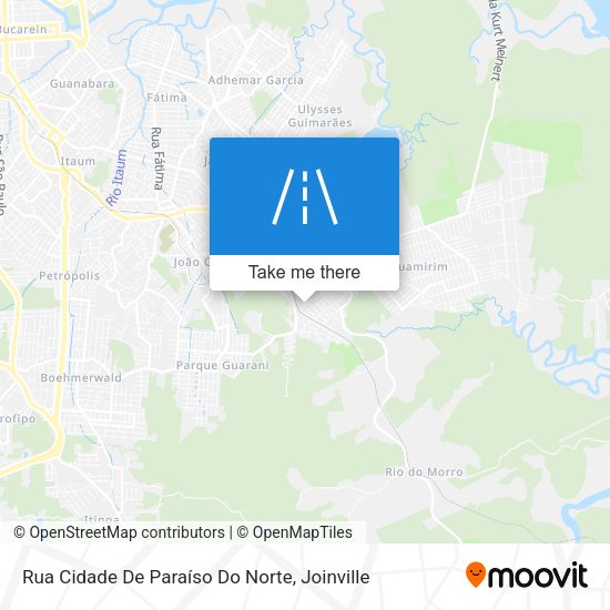 Rua Cidade De Paraíso Do Norte map