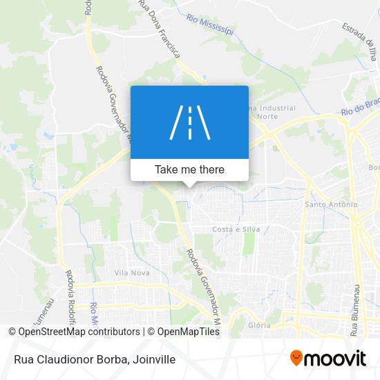 Rua Claudionor Borba map