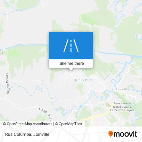 Rua Columba map