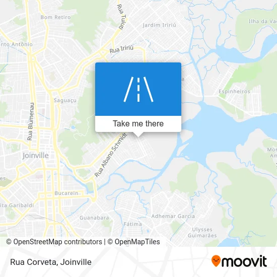 Rua Corveta map