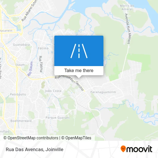 Rua Das Avencas map