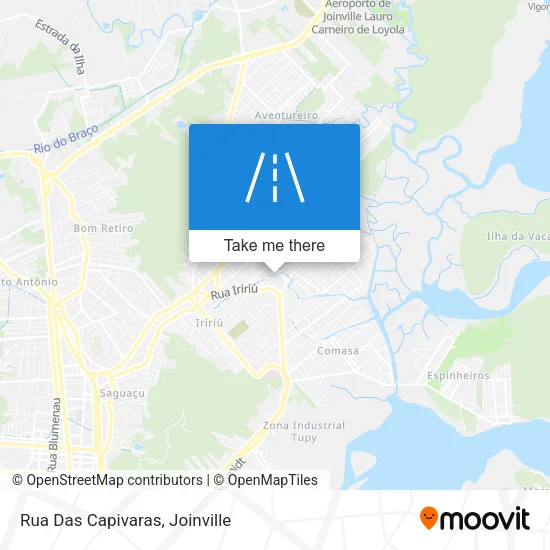 Rua Das Capivaras map