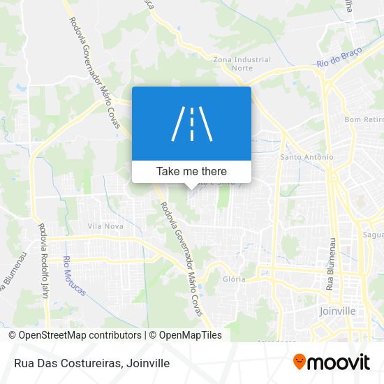 Rua Das Costureiras map