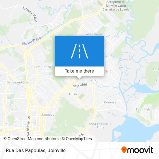 Rua Das Papoulas map