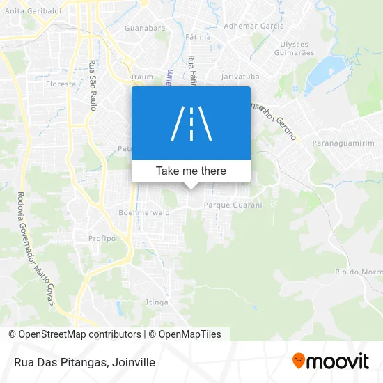 Rua Das Pitangas map