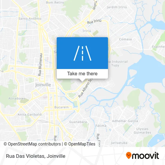 Rua Das Violetas map