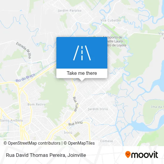 Rua David Thomas Pereira map
