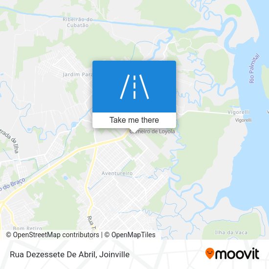 Rua Dezessete De Abril map
