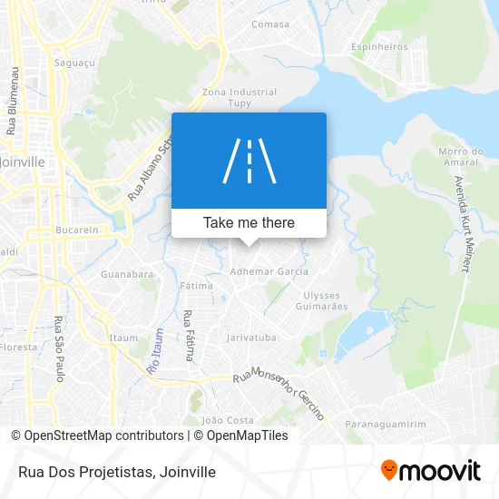 Rua Dos Projetistas map