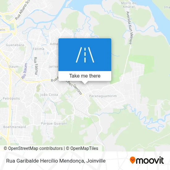 Rua Garibalde Hercílio Mendonça map