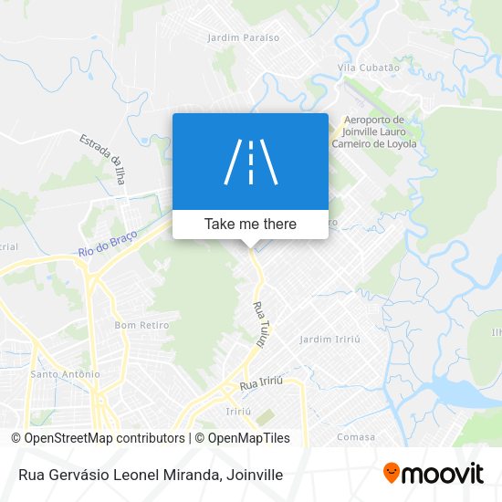 Rua Gervásio Leonel Miranda map