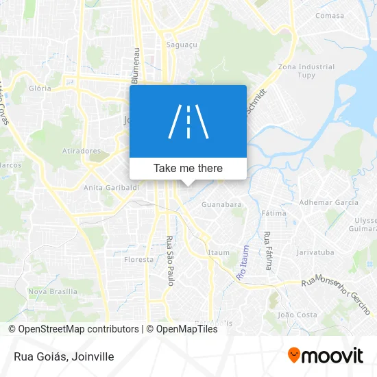 Rua Goiás map