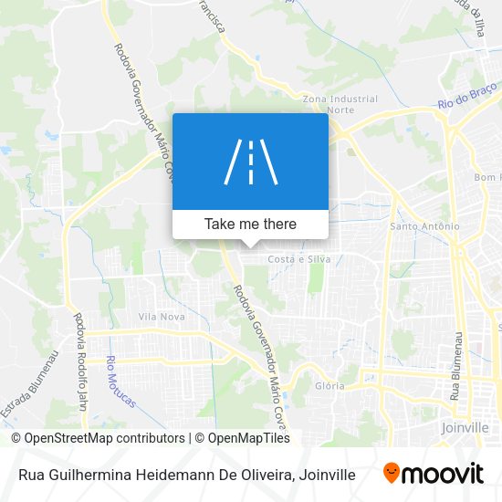 Rua Guilhermina Heidemann De Oliveira map