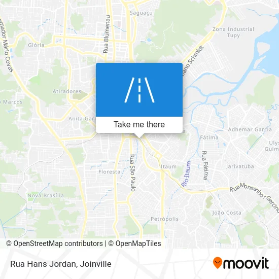 Rua Hans Jordan map