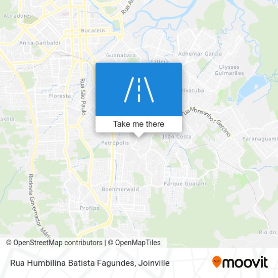 Rua Humbilina Batista Fagundes map