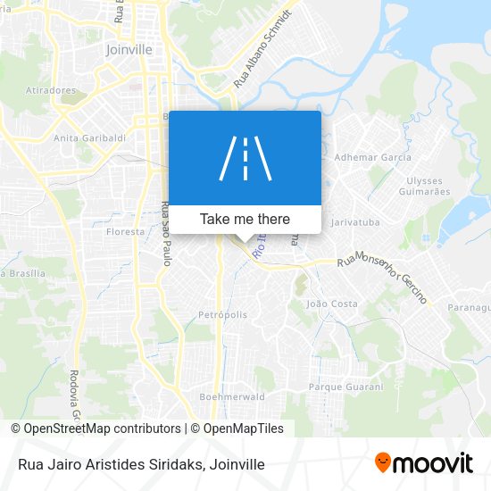 Rua Jairo Aristides Siridaks map