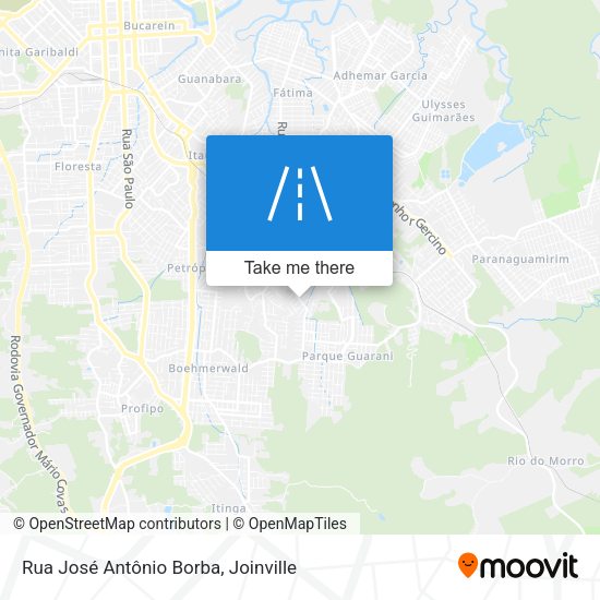 Rua José Antônio Borba map